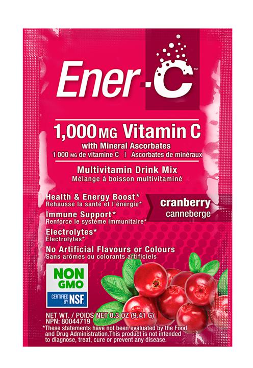 Vitamin C Effervescent Powdered Drink Mix - Cranberry 1,000 mg