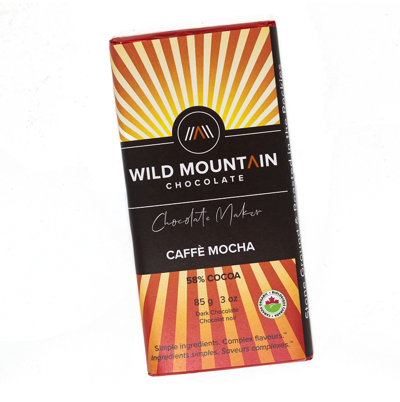 Caffe Mocha 58% Dark Chocolate Bar