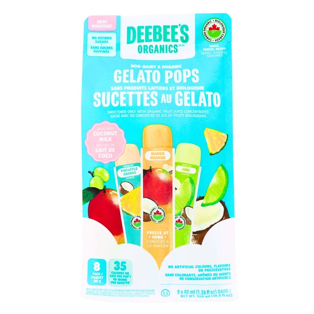 Non-Dairy Gelato Pops Org