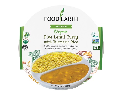 Organic Five Lentil Curry with Turmeric Rice