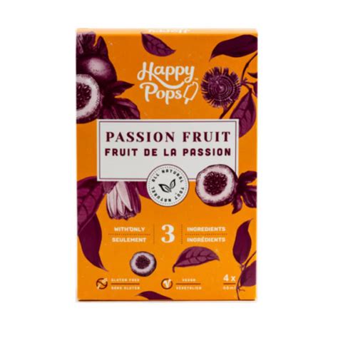 All Natural Passion Fruit Ice Pops